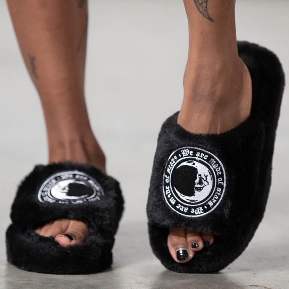 Killstar Starchild Fur Slippers